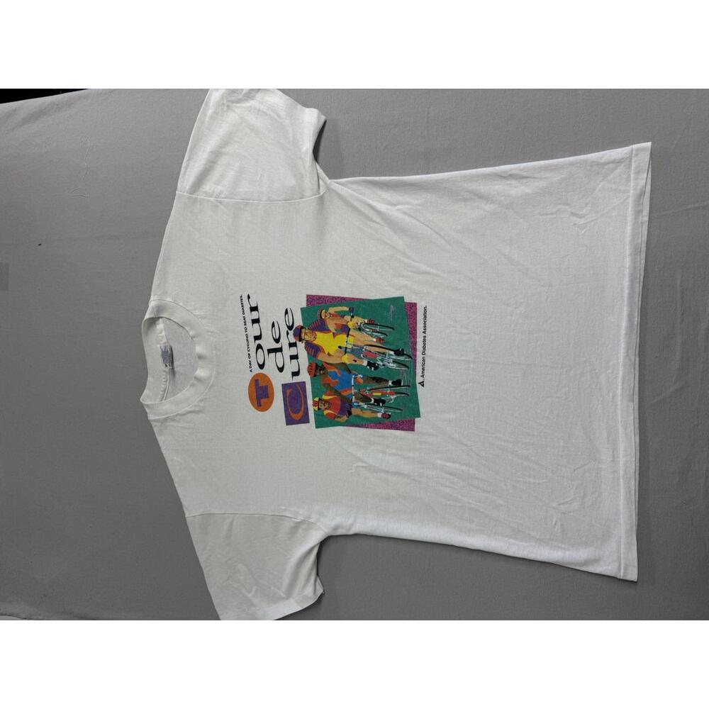 Vintage Ada Tour De Cure T-Shirt American Diabetes Assoc - L